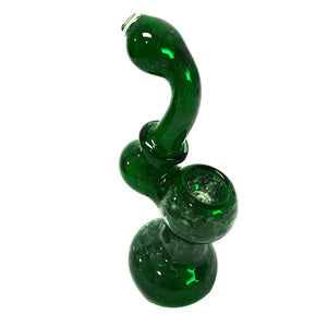 [AM030642] Unbranded Hand Pipe Green Fancy (4555) Glass 6.0"