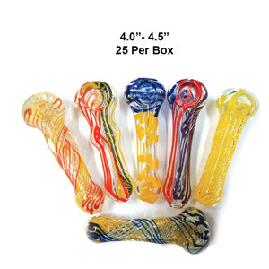 [AM030686] Unbranded Hand Pipe Mix (4704) Glass 4.0"