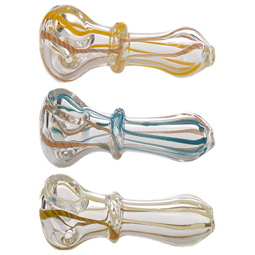 [AM030700] Unbranded Hand Pipe Swirl (4790) Glass 4.0"