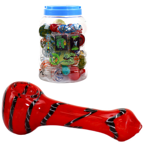 [AM030705] Unbranded Hand Pipe Mix (4808) Glass 4.0"