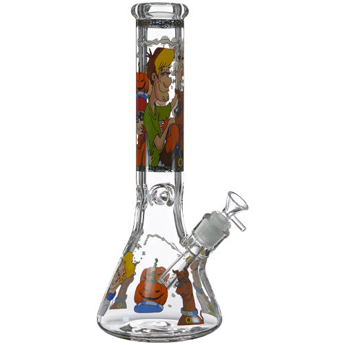 [AM031043] Unbranded Glass 9mm Cartoons (5530)  13.5"