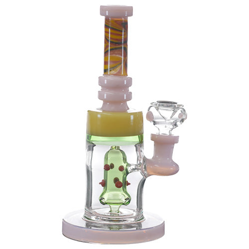 [AM031884] Unbranded Glass Bell (5525) 8.0" Pink