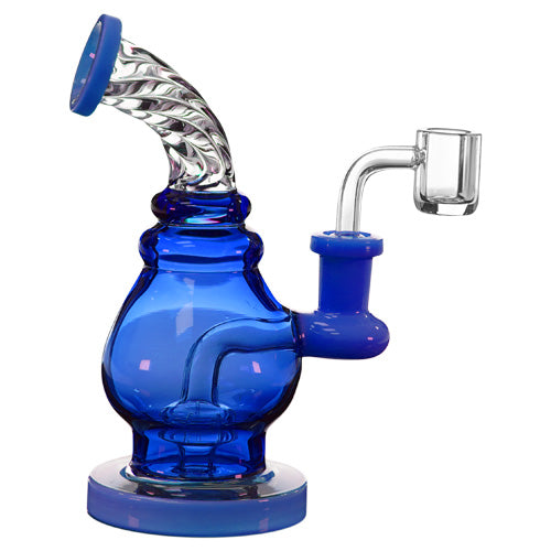 [AM031889] Unbranded Glass Laptern (5526) 6.0" Blue