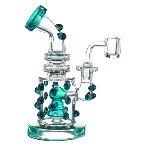 [AM031893] Unbranded Glass Multimarbel (5527) 6.0" Teal