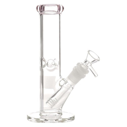 [AM032046] Unbranded Glass STR 90mm dia (6494) 8.0" Pink