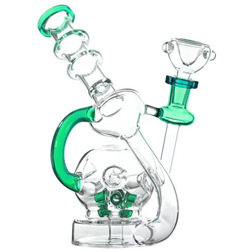 [AM032127] Unbranded Glass Recycle (6667) 8.0" Teal