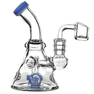 [AM032137] Unbranded Glass Tree (6680) 6.0" Blue