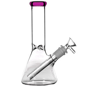 [AM032154] Unbranded Glass Beacker (6691) 8.0" Pink