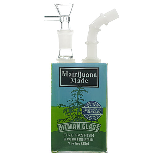 [AM032170] Unbranded Glass Juice Box (7031) 7.0" Mairijuana Made
