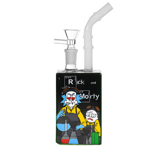 [AM032175] Unbranded Glass Juice Box (7031) 7.0" Rick and Morty