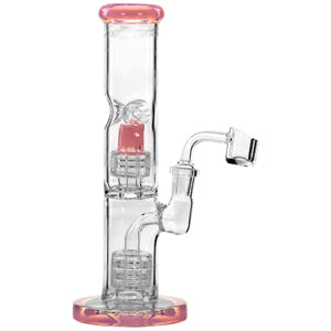 [AM032192] Unbranded Glass Tube With Gears (7120) 8.0" Pink