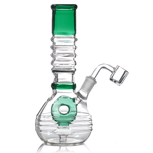 [AM032200] Unbranded Glass Doughnut (7131) 8.5" Teal