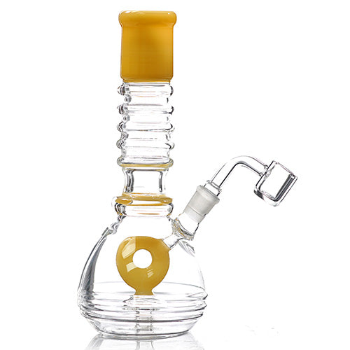 [AM032204] Unbranded Glass Doughnut (7131) 8.5" Yellow