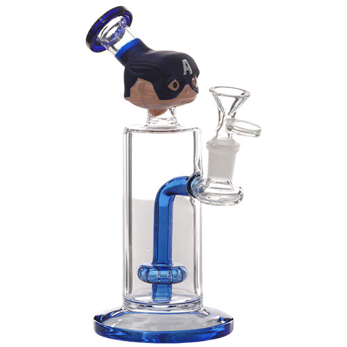[AM032396] Unbranded Glass Shower (8123) 8.0" Captain America