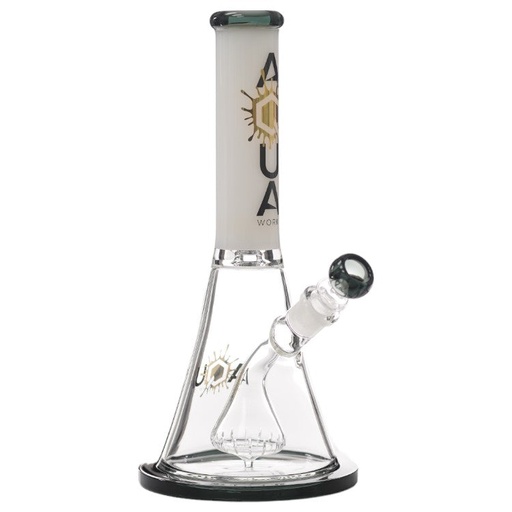 [AM032739] Aqua Glass Cone Fixed Perk (8909) 13.0" Black/White