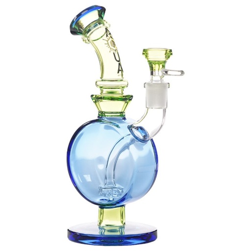 [AM032756] Aqua Glass Steamless Shower Perc (8915) 9.0" Blue/Green