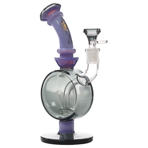 [AM032757] Aqua Glass Steamless Shower Perc (8915) 9.0" Purple/Smoke