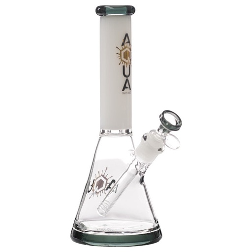 [AM032762] Aqua Glass Direct Matrix Perc Recycler (8917) 11.0" Smoke