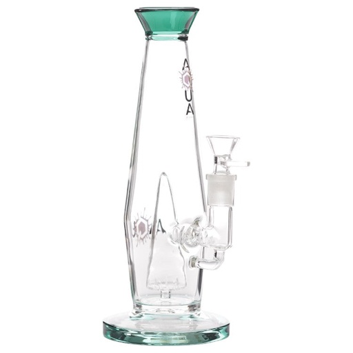 [AM032766] Aqua Glass Steamless Lava Lamp (8919) 9.5" Teal