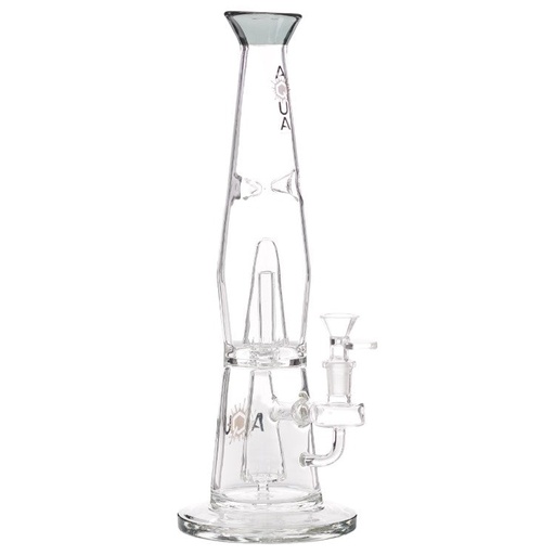 [AM032784] Aqua Glass Steamless Lava Lamp (8925) 13.5" Smoke