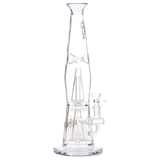 [AM032785] Aqua Glass Steamless Lava Lamp (8925) 13.5" Purple