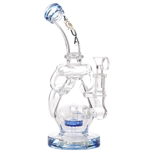 [AM032788] Aqua Glass Shower Puck Perc (8926) 10.0" Blue