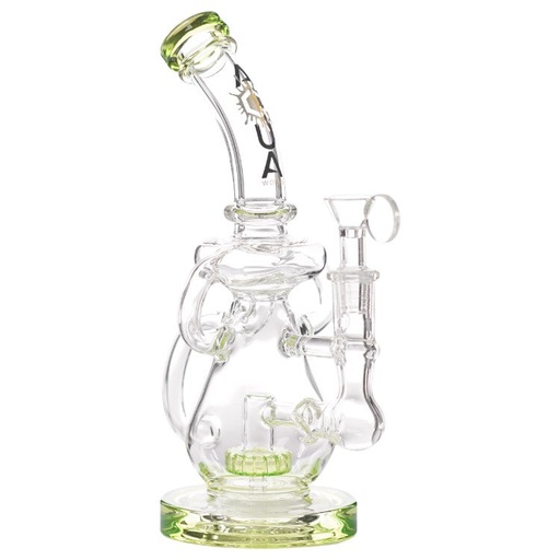[AM032789] Aqua Glass Shower Puck Perc (8926) 10.0" Green