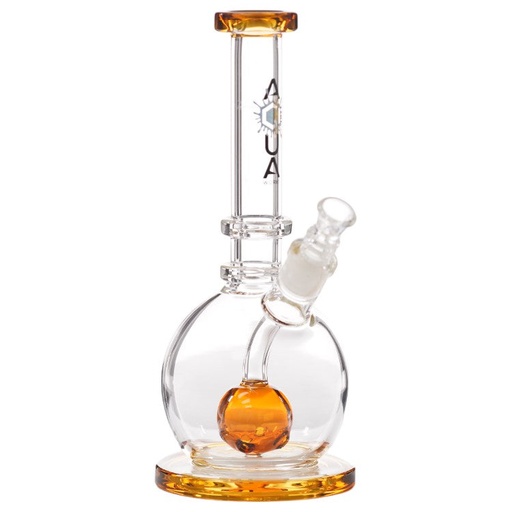 [AM032795] Aqua Glass Orb Crown Defused (8928) 9.0" Gold