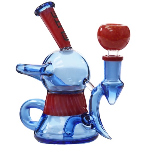 [AM032806] Elite Glass Glass Recycle Ball (8931) 6.0" Blue