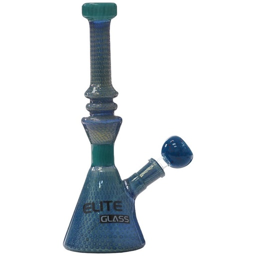 [AM032809] Elite Glass Glass Colorful (8932) 9.0" Blue