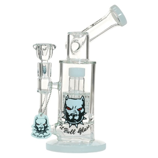 [AM032881] Pit Bull Glass Glass Shower (8958) 10.0" White