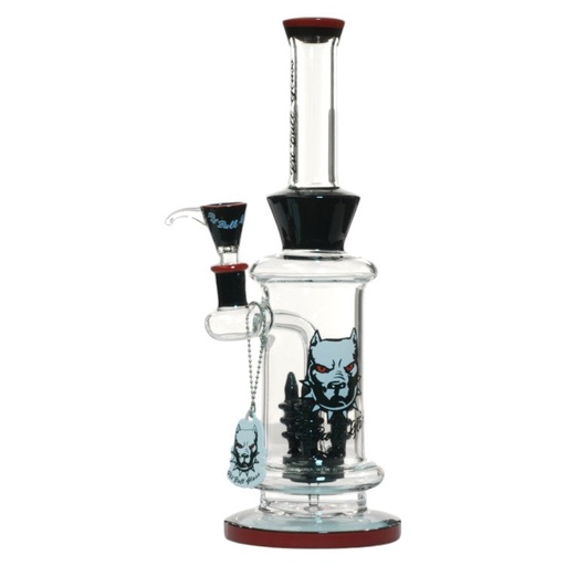 [AM032889] Pit Bull Glass Glass Shower (8960) 12.0" Red