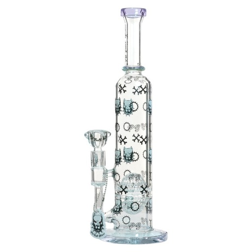 [AM032924] Pit Bull Glass Glass Logo STR (8970) 14.0" Purple