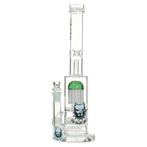 [AM032930] Pit Bull Glass Glass With Arms (8972) 15.0" Green