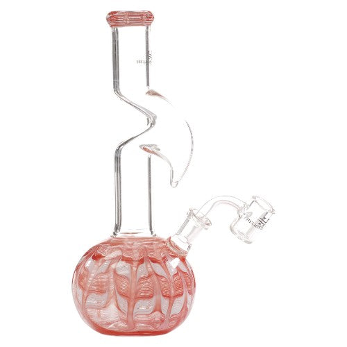 [AM033036] Helios Glass Glass Fancy Ball (9324) 10.0" Red