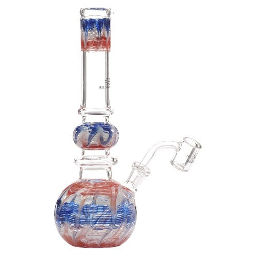 [AM033040] Helios Glass Glass Fancy Ball (9325) 10.0" Red