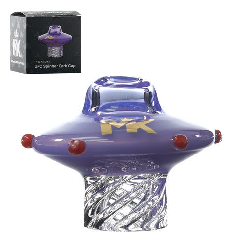 [AM033744] MK Glass Carb Cap Spinner Carb Cap UFO Purple