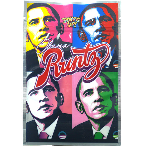 [AM033823] Unbranded Ziploc Bags Smell Proof Zipped Bag 3.5 gr - 0.125 oz 5.0" Obama Runtz