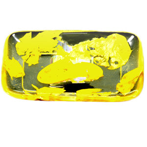 [AM034102] Unbranded RYO Accessories Resin Rolling Tray with Natural Rose Petals (5.25" x 3.25" x 1.0") 5.25" Gold