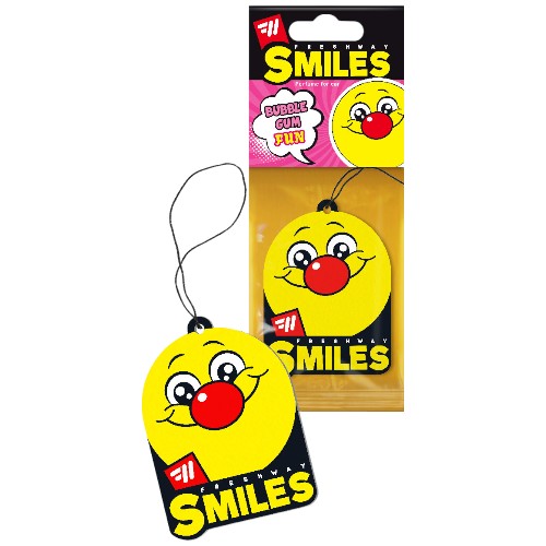 [AM034144] Freshway Air Freshener Smiles Dry Air Freshener Bubble gum