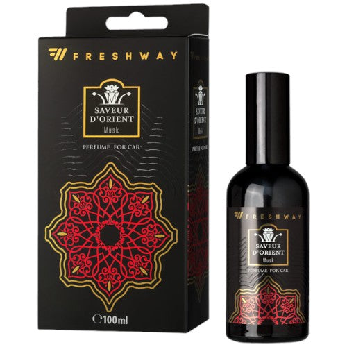 [AM034173] Freshway Air Freshener Spray 100 ml Saveur D'Orient Leather
