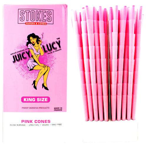[AM034421] Juicy Lucy Cones Bulk Cones King Size Pink