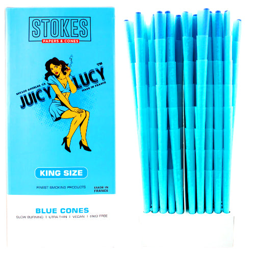 [AM034422] Juicy Lucy Cones Bulk Cones King Size Blue
