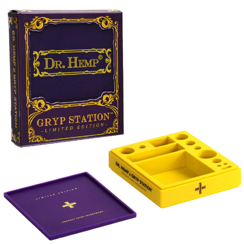 [AM034563] Dr.Hemp Container & Jars Silicone Gryp Station All-One Dabbing Station Purple