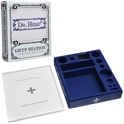 [AM034567] Dr.Hemp Container & Jars Silicone Gryp Station All-One Dabbing Station White