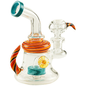 [AM034717] Unbranded Glass Horn 6.0" (7114)-Teal