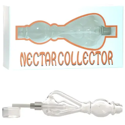 [AM035058] Nectar Collector 9.0" with Recycle & 510 screw Ceramic tip - Clear