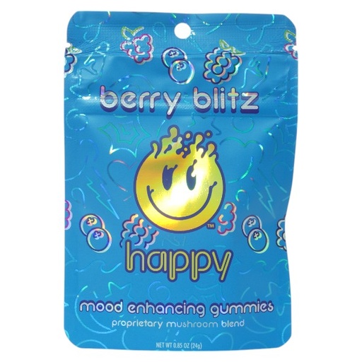 [AM035082] Got Happy Now Mushroom Magic Gummies (0.85oz/24g)-Berry Blitz