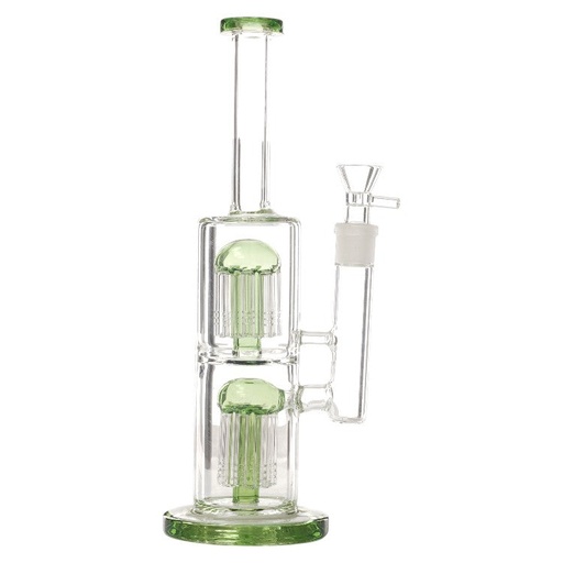 [AM037301] Unbranded Glass with 2 Tree 12.0"-Green