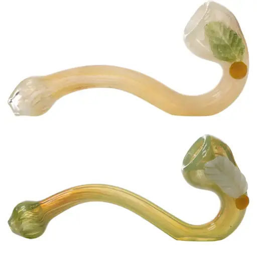 [AM037310] Unbranded Glass Sherlock Hand Pipe 8.0" (Pack of 2)